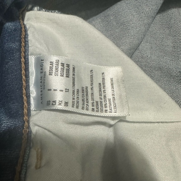 Distressed Blue Women's Jeans - Picture 2 of 3